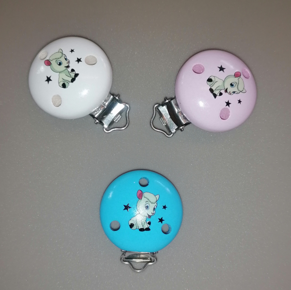 Motivclip Schaf mit Farbwahl